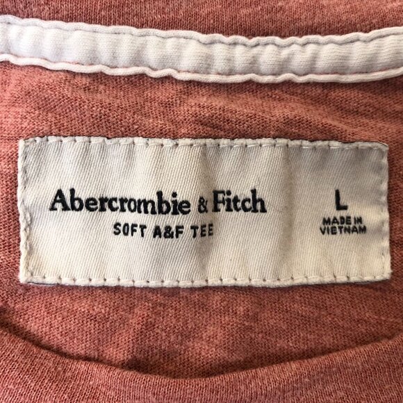 Abercrombie & Fitch Women's T-Shirt Large Pink Crew Neck Pullover Soft A&F Tee - Picture 5 of 11